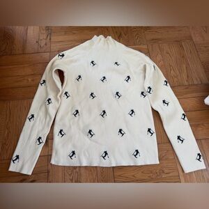 Maeve Cream Ribbed Knit Sweater